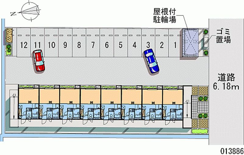 レオパレスニューケルビン５ 月極駐車場