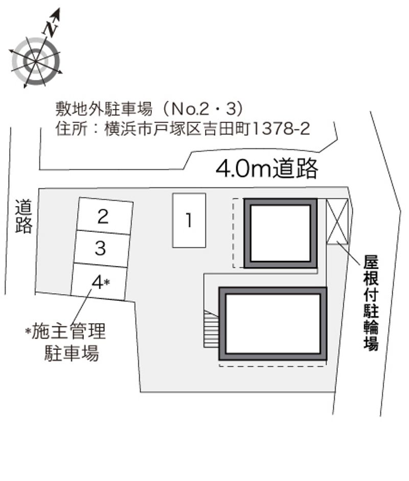 レオパレス元町 配置図