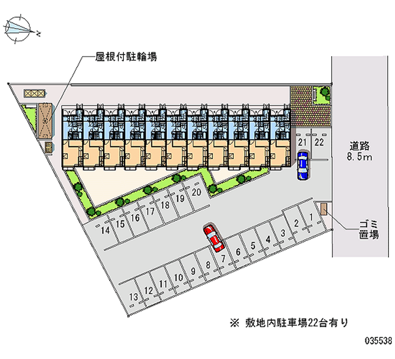 レオパレスレーヴ 月極駐車場