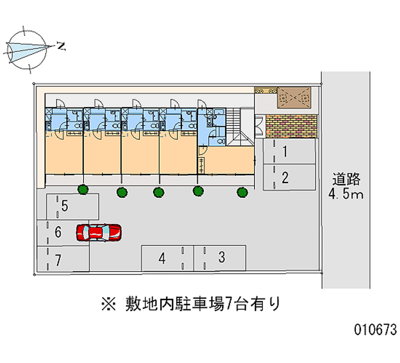 レオパレスルジュール 月極駐車場