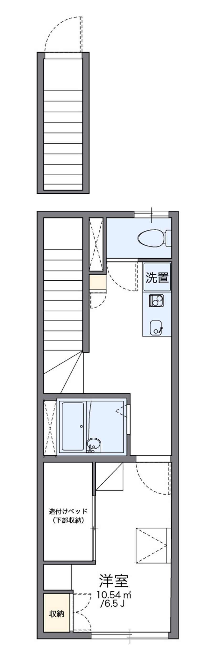 レオパレスフィオリーナ 間取図