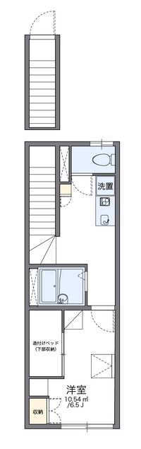 レオパレスフィオリーナ 間取り図