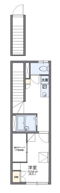 レオパレスフィオリーナ 間取り図