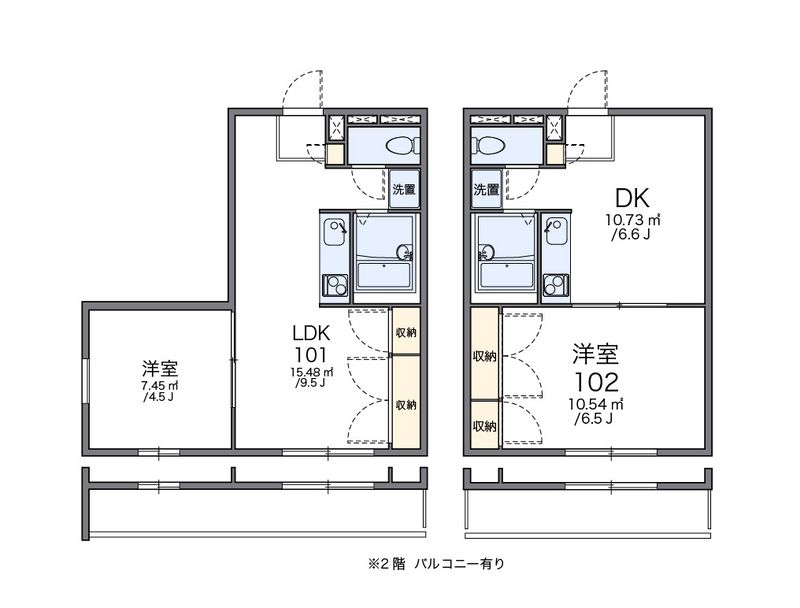 レオパレスＡＫＩＹＡＭＡ 間取図