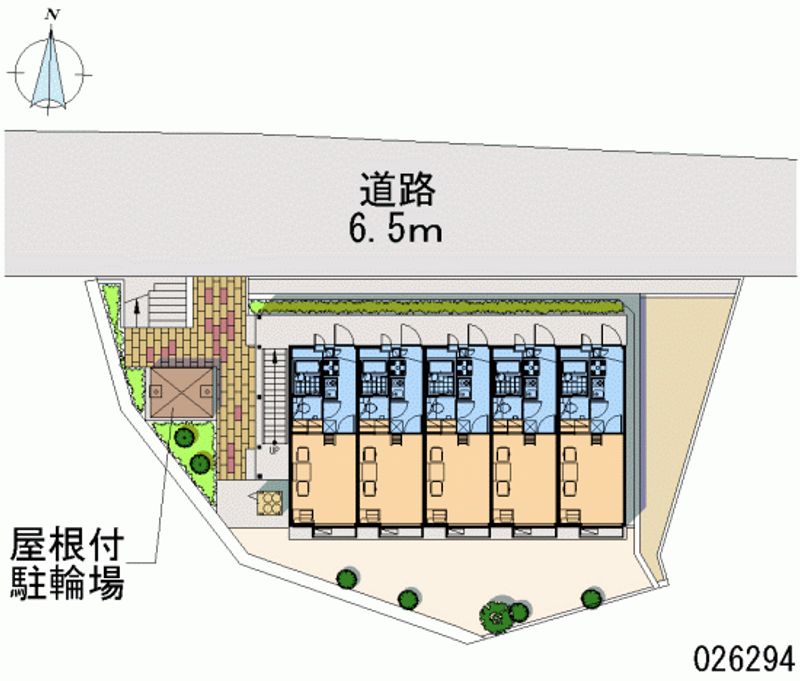 レオパレスハマ５６ルビ第３ 区画図