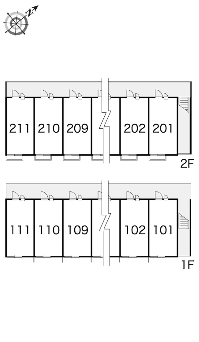 レオパレスセキバＢ 間取配置図
