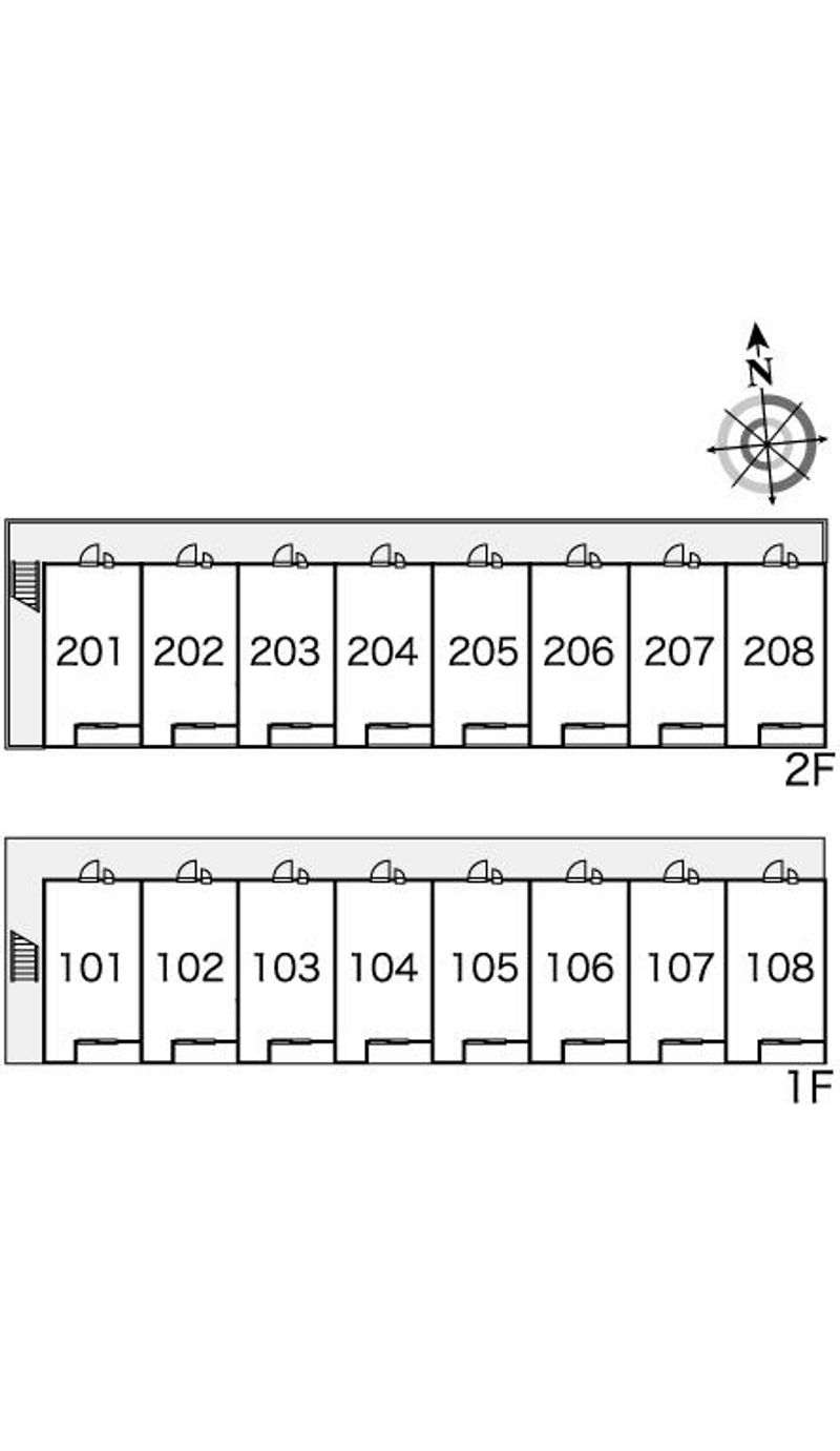 レオパレスＹ　ＲⅡ 間取配置図