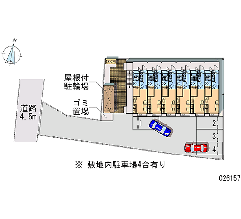 レオパレスメゾン枝松 月極駐車場