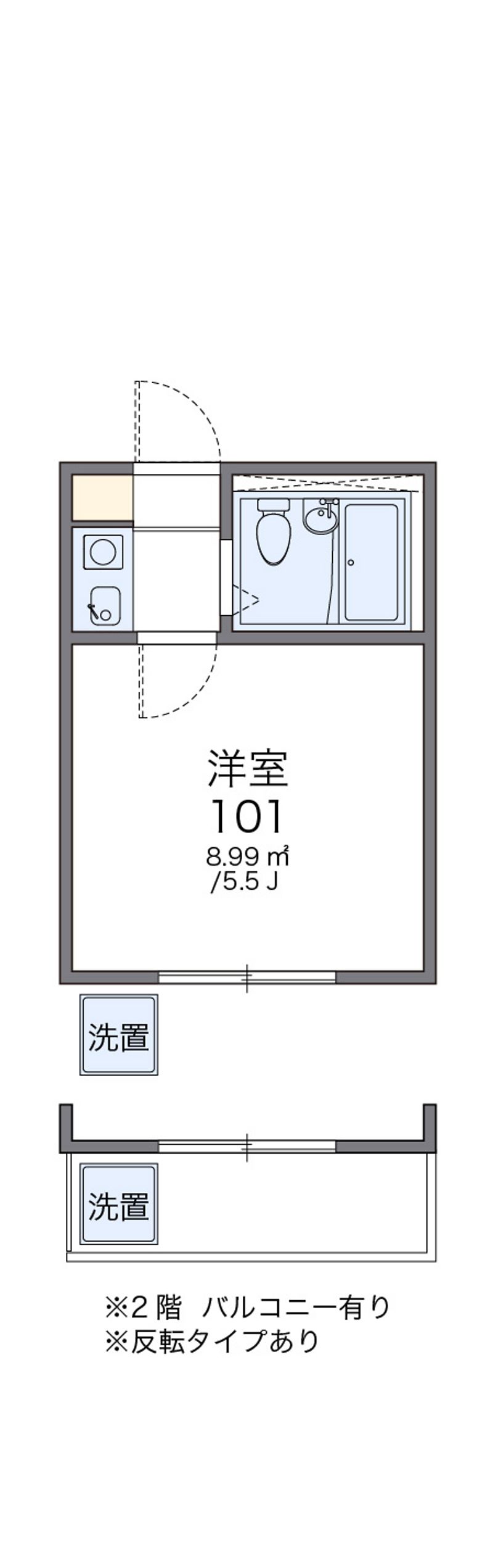 レオパレス北烏山 間取図