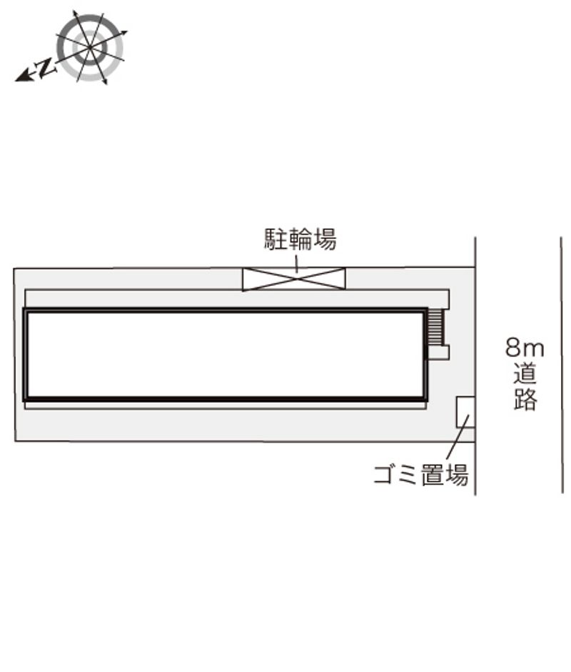 レオパレスディアコート姫路 配置図