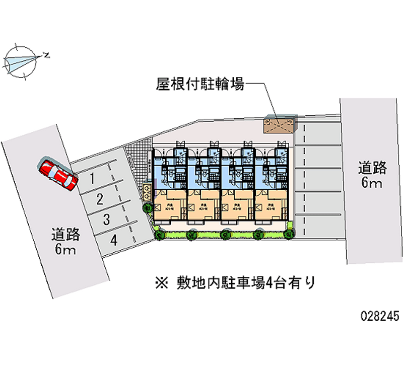 レオパレスラインⅡ 月極駐車場