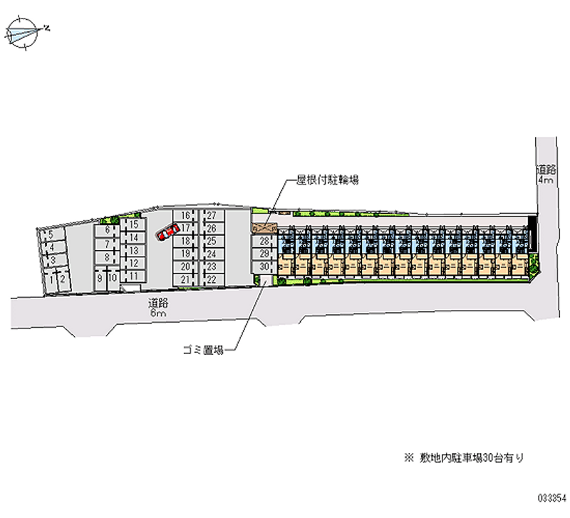 レオパレスかんな 月極駐車場