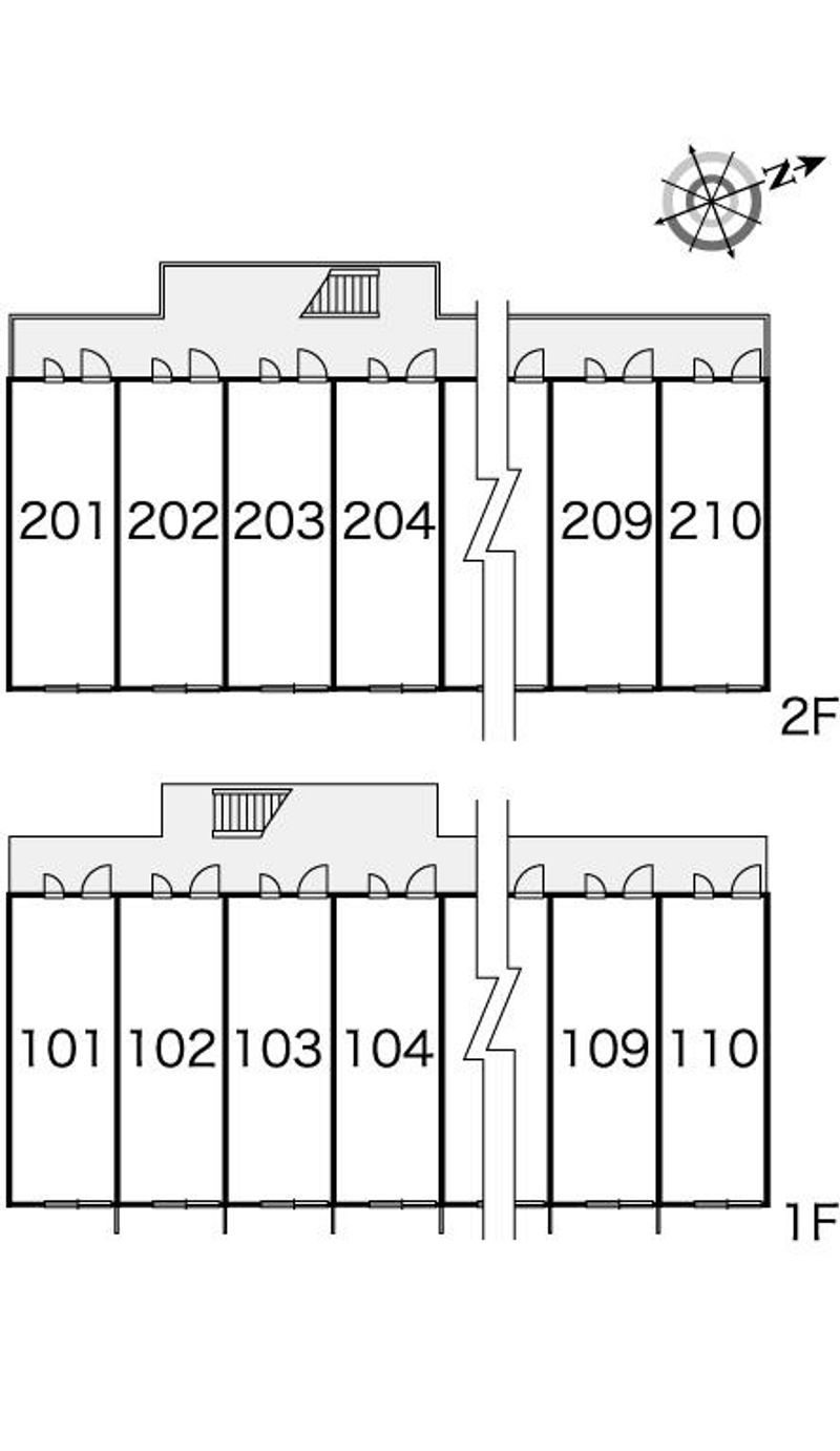 レオパレスいわせの 間取配置図