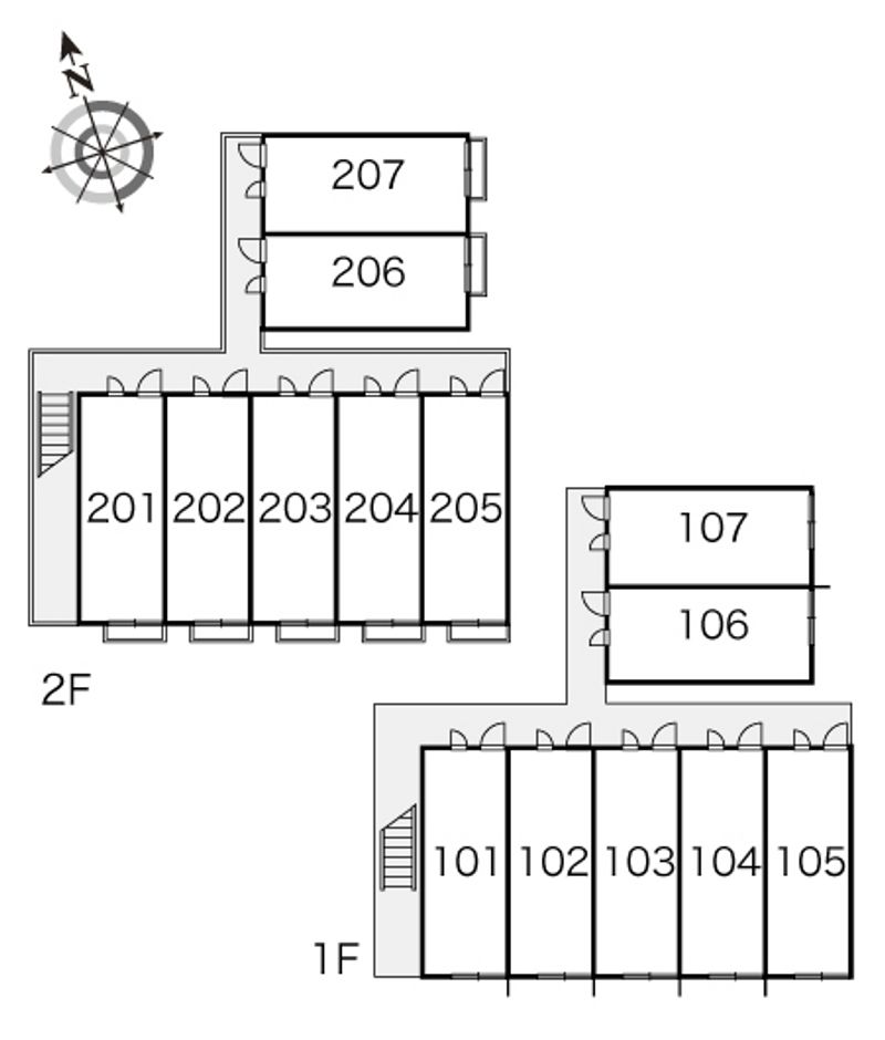レオパレスルーチェ 間取配置図