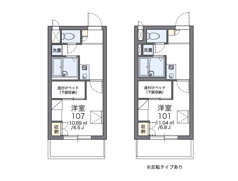 レオパレス大倉山エクレール 間取図