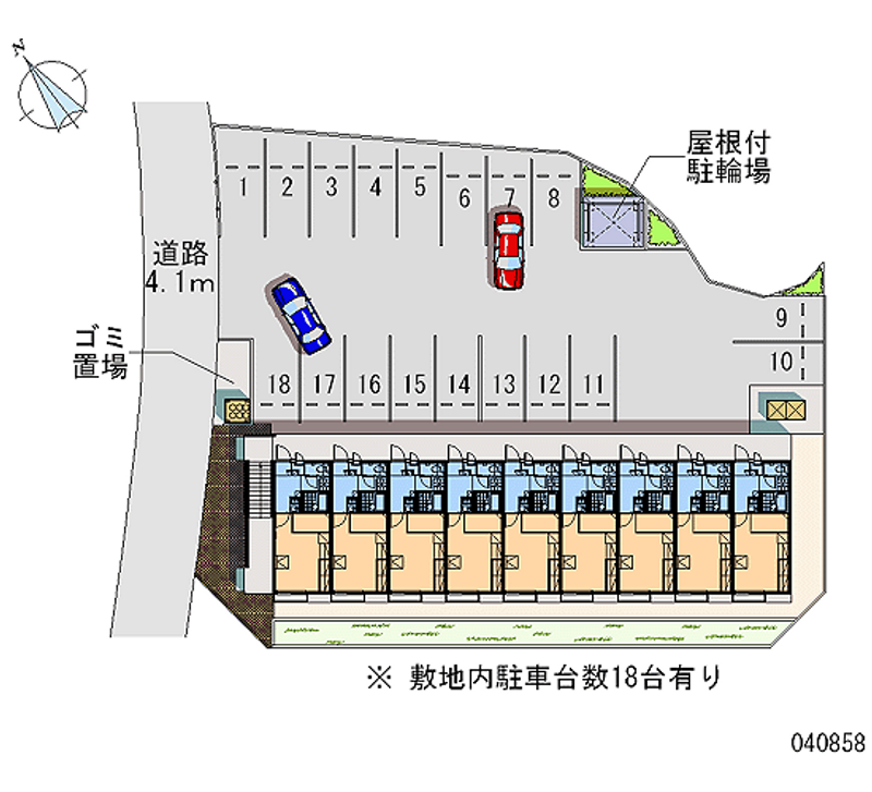 レオパレスみゆき町 月極駐車場