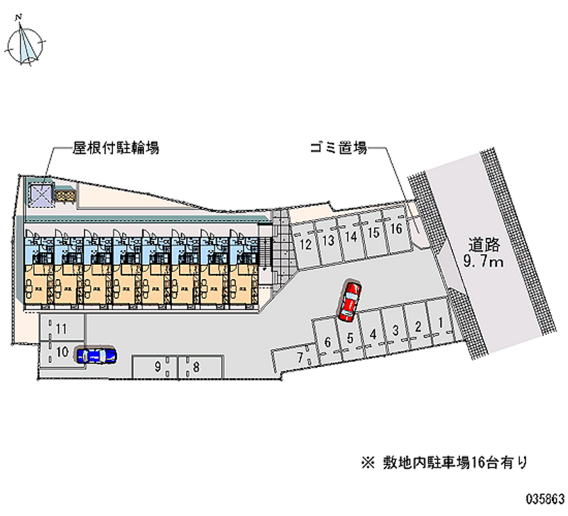 レオパレス喜多方 月極駐車場