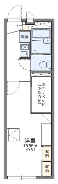 レオパレスピュアタウン 間取り図