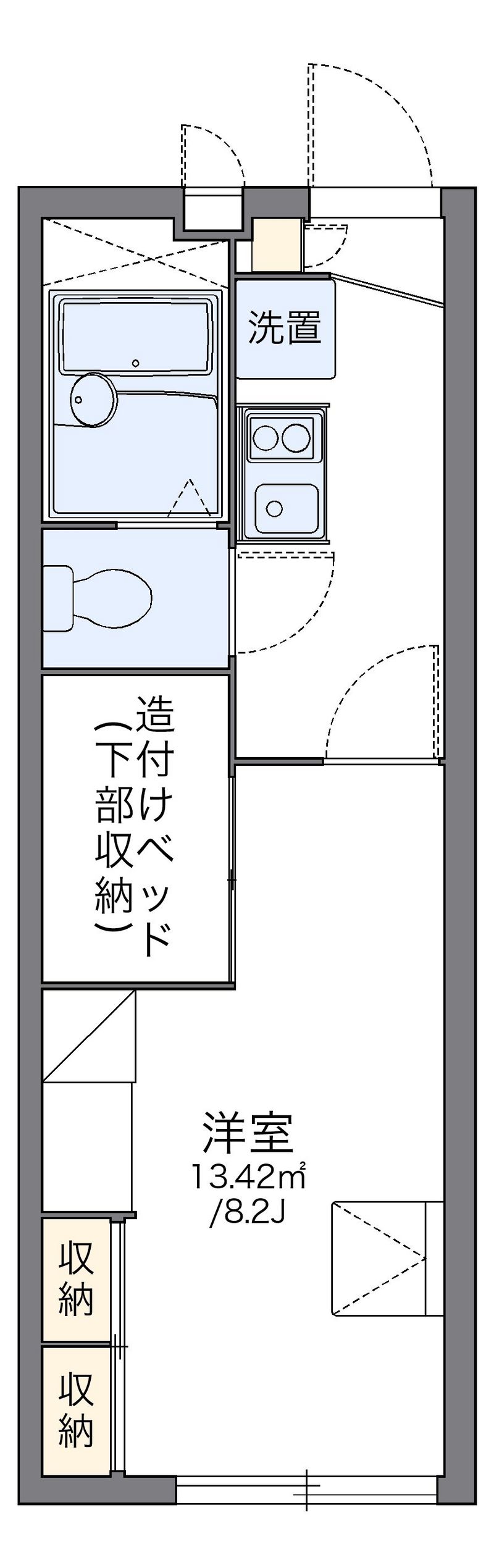 レオパレスヴィブアン 間取図