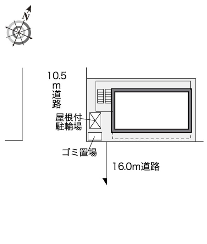レオパレスにしまち 配置図