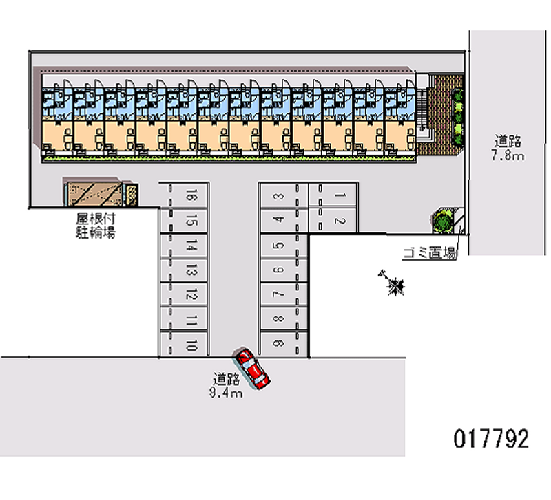 17792 bãi đậu xe hàng tháng