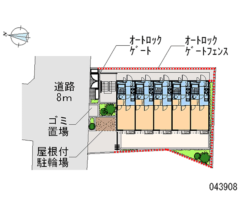 レオパレスフォレスト矢口 区画図