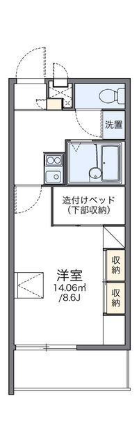 レオパレスみらい 間取り図