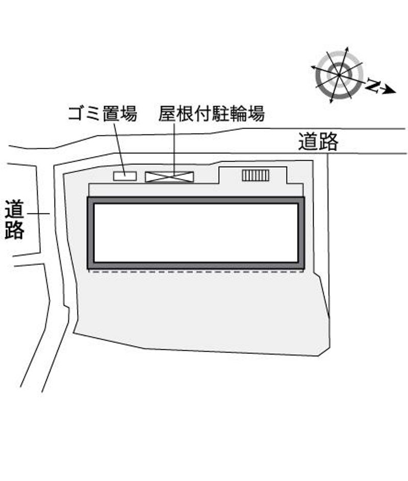 レオパレスＡＳＡＨＩＭＡＣＨＩ 配置図