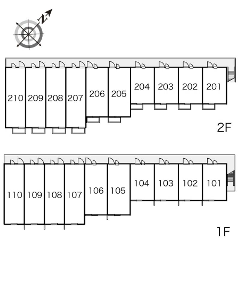 レオパレスＳａｉｌｉｎＧⅡ 間取配置図