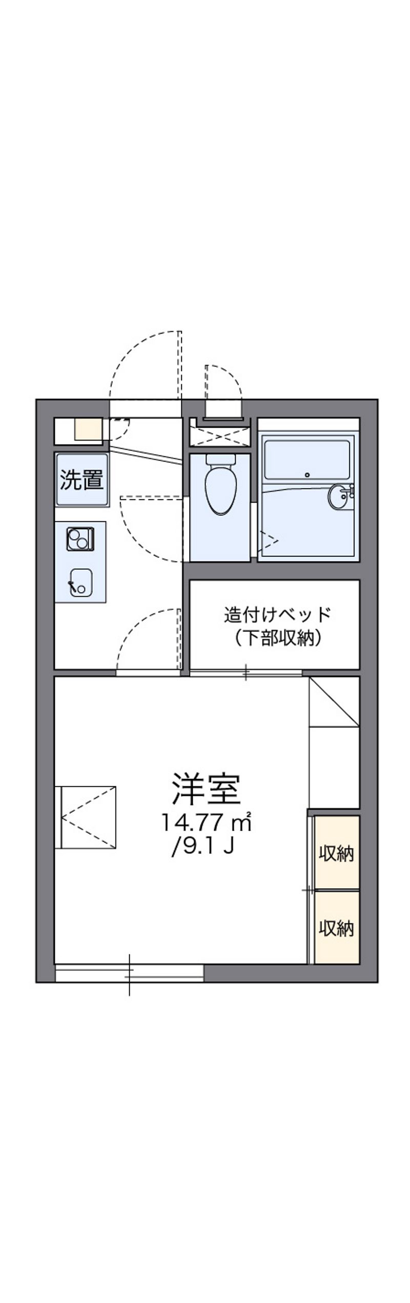 レオパレスたんぽぽ 間取図