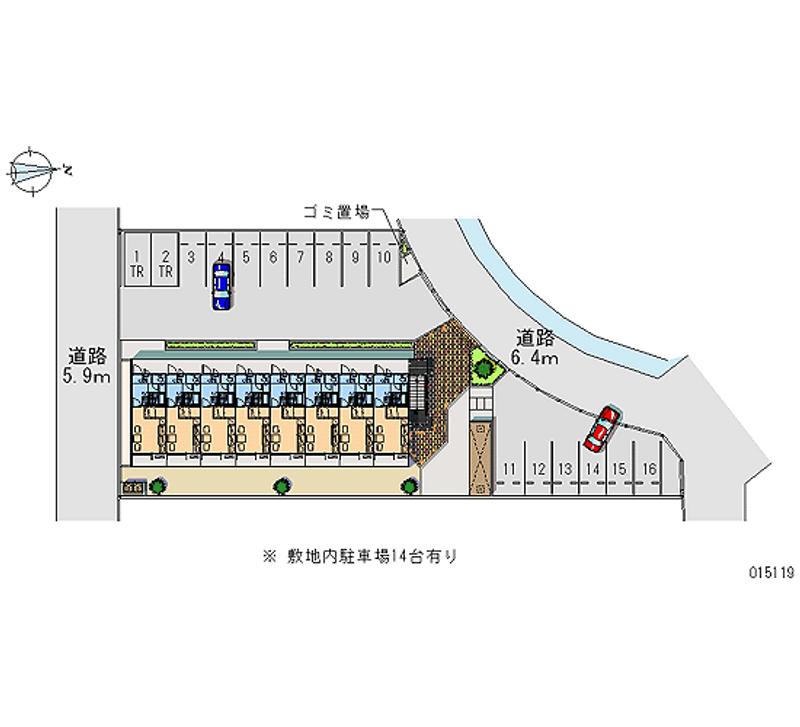 レオパレスＨａｂｉｔａｃｉｏｎ　Ｈａｙａｓｈｉ 月極駐車場