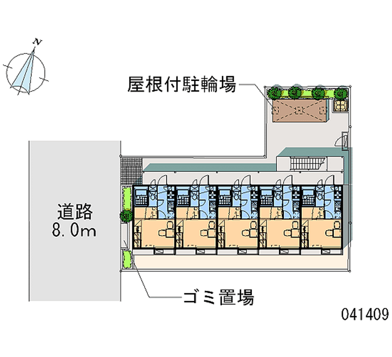 レオパレスアプリコット 区画図