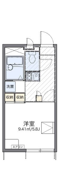 レオパレス新都心 間取り図