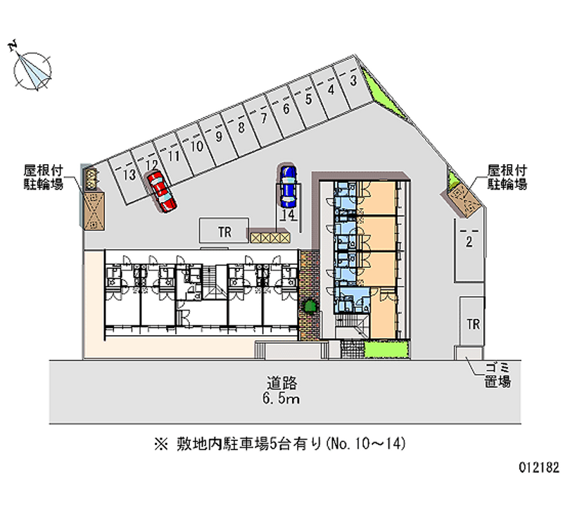 レオパレス宝Ｂ 区画図