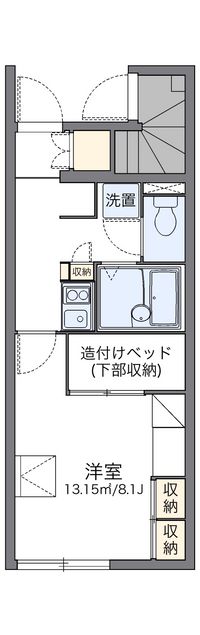 レオパレス雷電 間取り図