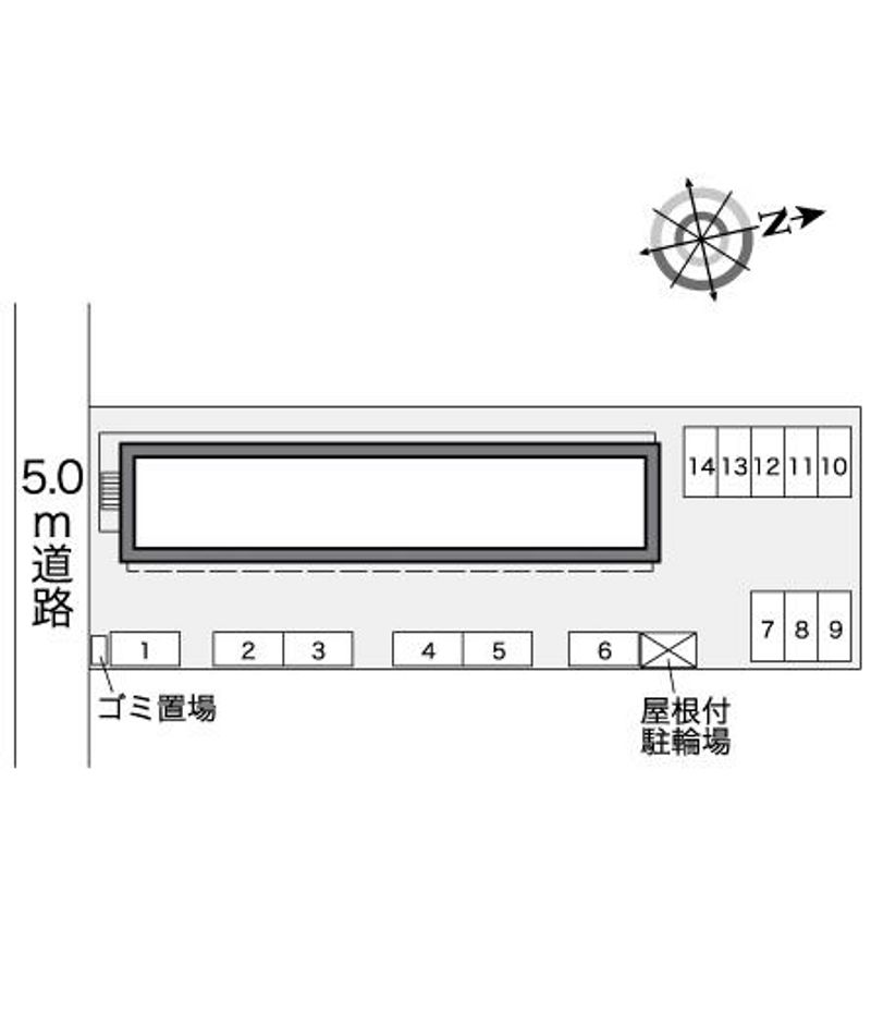 レオパレスプレミール西浦 駐車場