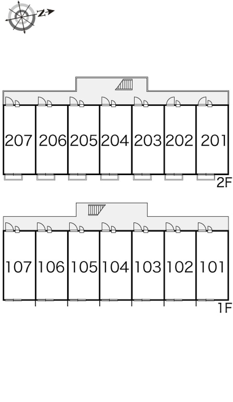 レオパレスすずな 間取配置図