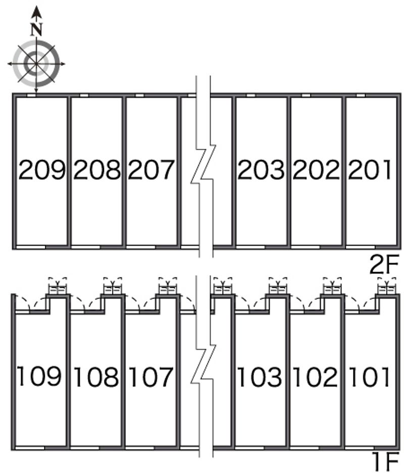 レオネクスト日の出 間取配置図