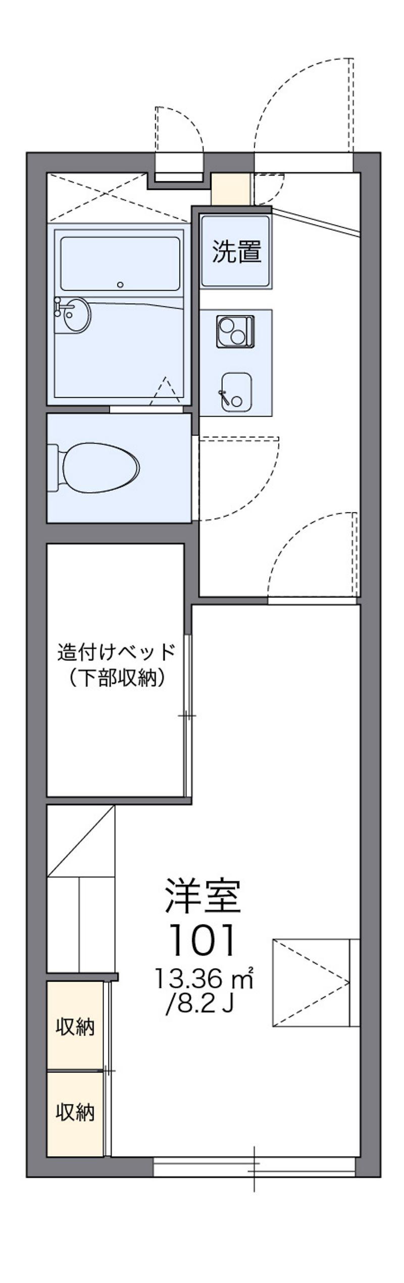 レオパレスウィル 間取図