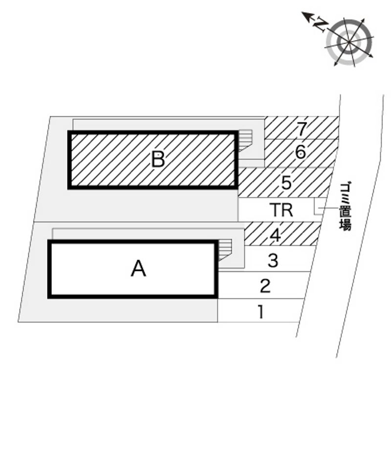 レオパレス玉美第２ 配置図
