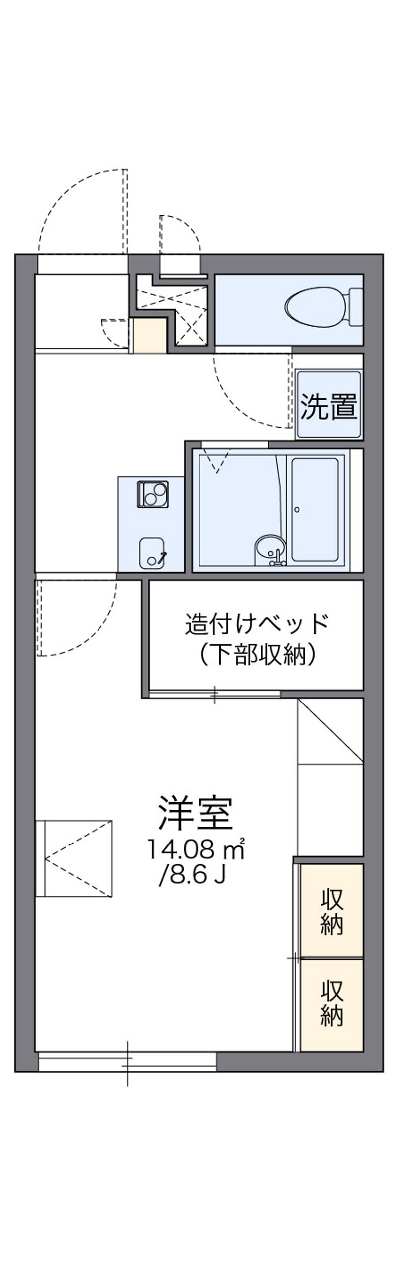 レオパレスパティオ 間取図