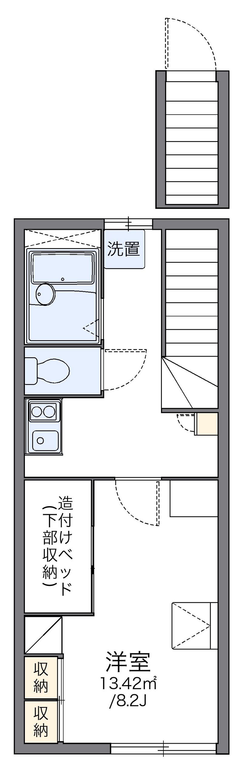 レオパレス萩野 間取図