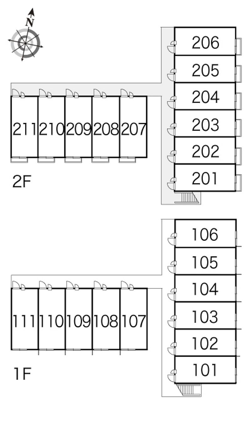 レオパレスコンフォート 間取配置図