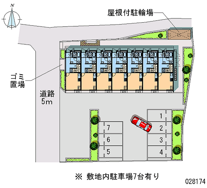 レオパレスプリメーラ深見 月極駐車場