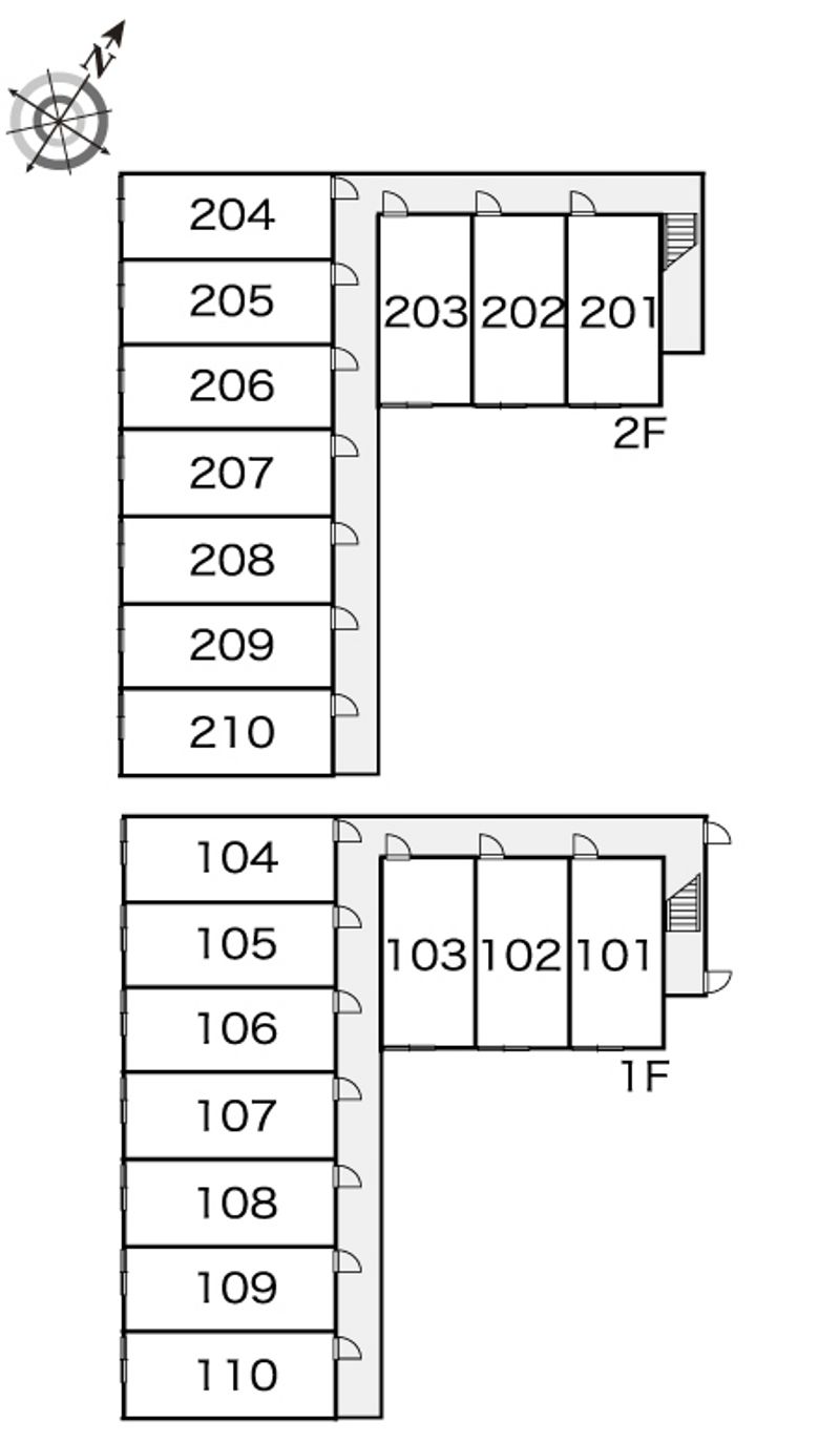 レオパレスレジーオ　ベニヤ 間取り配置図