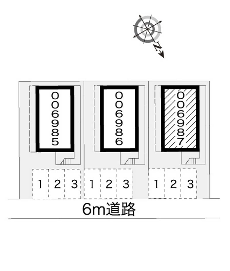 レオパレス島田黒石第３ 配置図