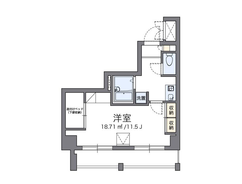 レオパレス三井田 間取図