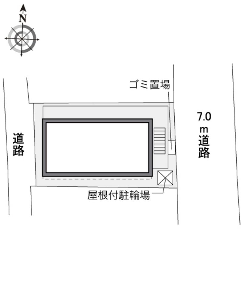 レオパレスリトルマウンティンⅢ 配置図