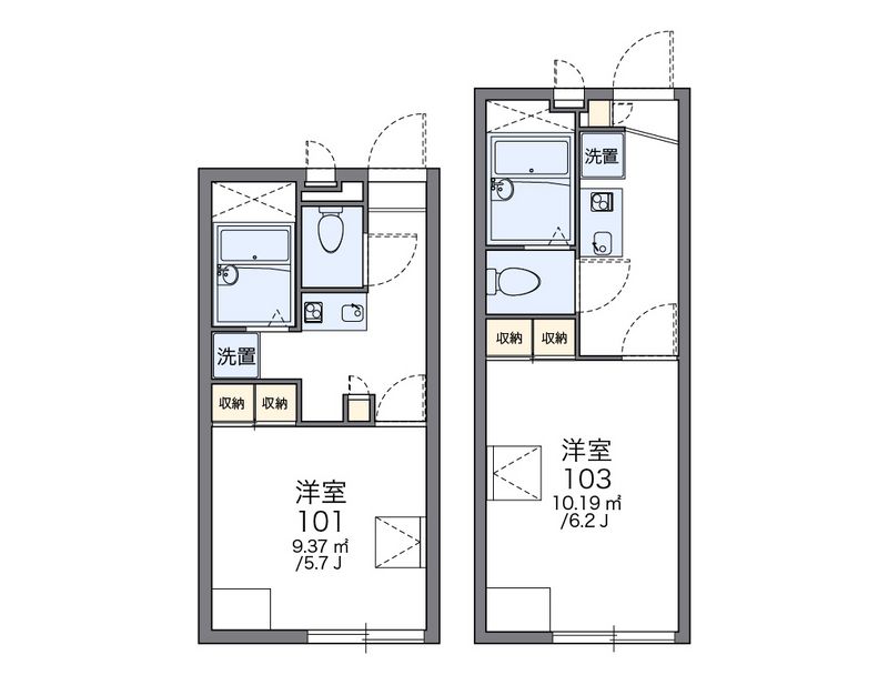 レオパレスジュネスドミール 間取図