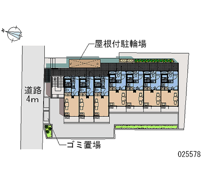 レオパレスグランデⅢ 区画図
